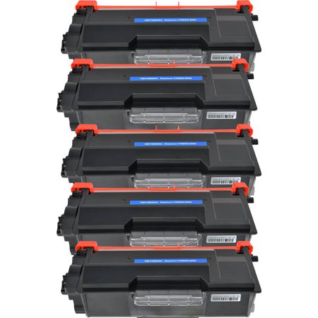 5 Pack Brother TN850 Black Compatible High-Yield Toner Cartridge (Replaces TN820)